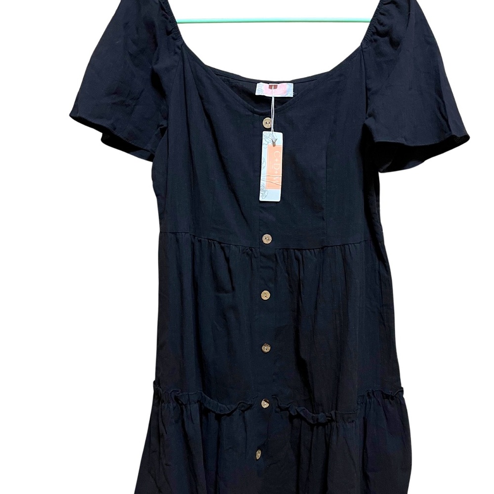 NWT C+D+M Black Dress